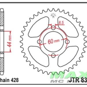 Rea JT Bagk?dehjul - JTR833.43