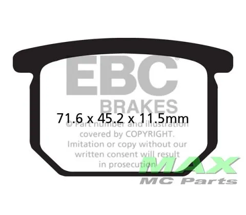 EBC Disc pad set FRONT FA065 SUZUKI Kampanjpris