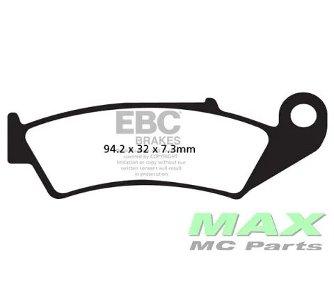 EBC Disc pad set FRONT FA125TT MX Fynd