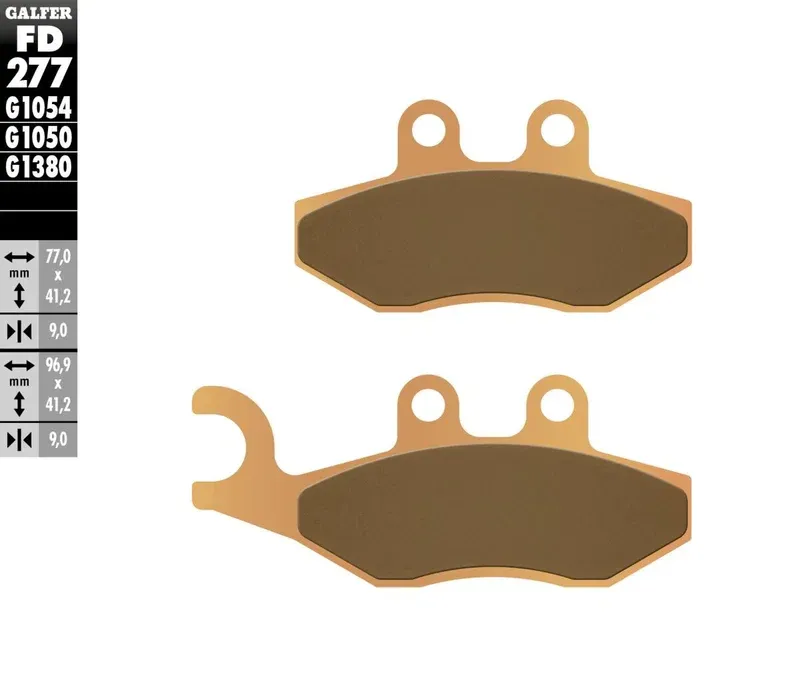 BRAKE PAD SINTERED SCOOTER Rabatter