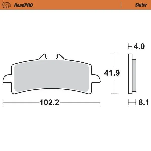 BRAKE PAD SINTER FRONT L?gg i varukorgen