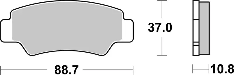 BRAKE PAD SINT/CAR OFF L?gt pris