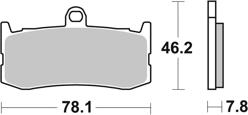 BRAKE PAD SINT ST/RA Rea