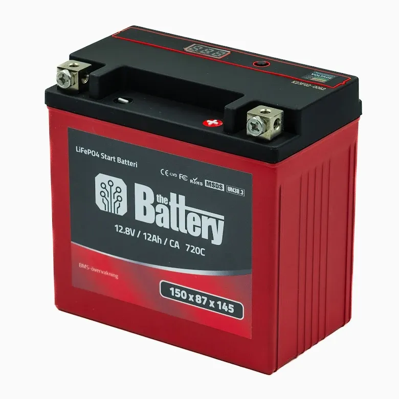 Startbatteri 14, 12,8V, 12Ah (20Ah PbEq) Kundfavorit