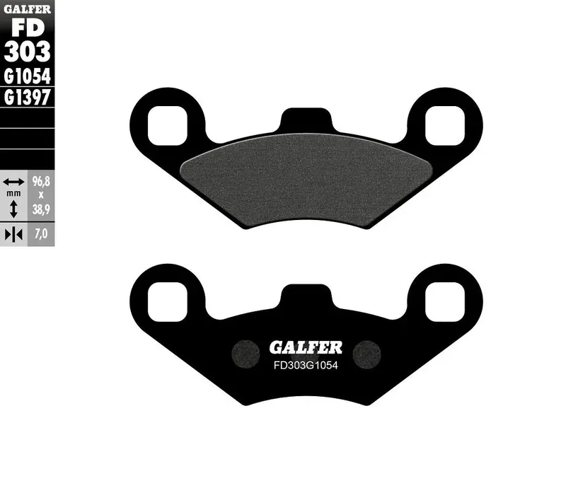 BRAKE PAD SEMI METAL Billig