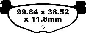 BRAKE PAD SFA ORG SCOOTER Nyhet