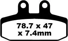 Billigare BRAKE PAD SFA ORG SCOOTER