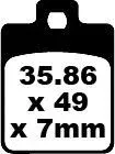 Rabatt BRAKE PAD SFA ORG SCOOTER