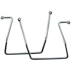 Saddlebag support kit. Chrome – 91-05 Dyna; 96-05 FXDWG Fynd