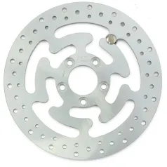 Best?ll nu Brake rotor rear, drilled. Zinc plated steel – Bak: 08-23 FLT/Touring