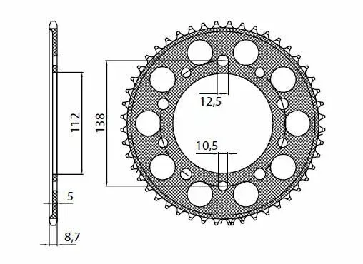Erbjudande REAR SPROCKET 530 48T ERGAL