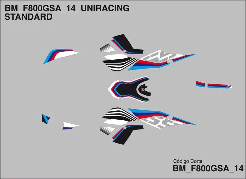 Premium DECAL KIT BMW F800GS ADV