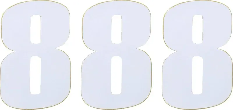 NUMBER MSE #8 4.5 WHITE Premium