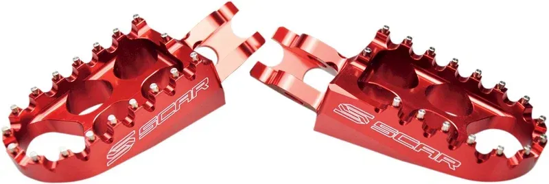 FOOTPEG STD SCAR RED Snabb frakt